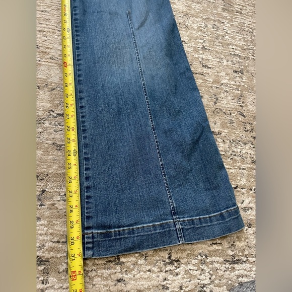 SPANX Seamed Front Wide Leg Jean Plus Size 1X Vintage Indigo Blue 20407R - Picture 8 of 9